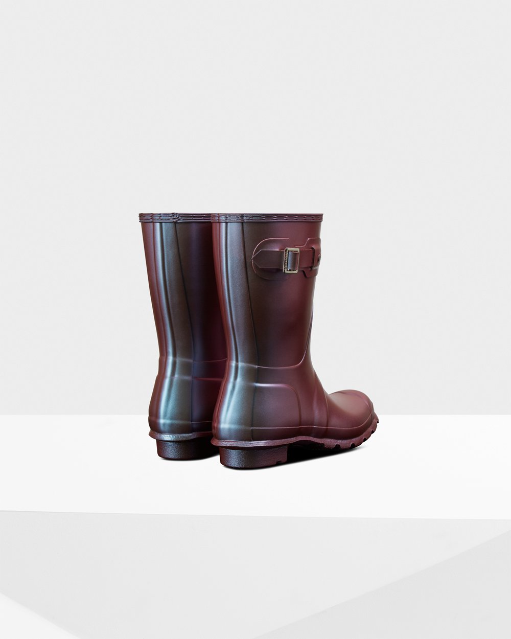 Botas De Cortas Hunter Mujer Original Nebula - Azules - Argentina 3481WJOHI